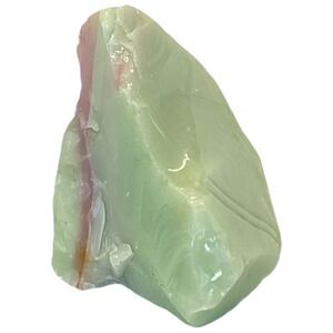 Lime Green Pink Swirl‎ Art Glass Cullet Slag Glass #4XL239